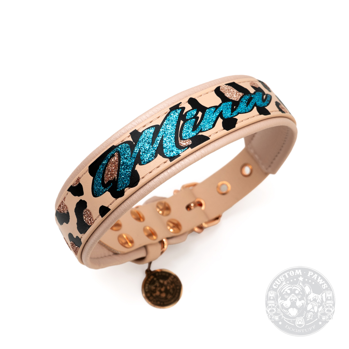 Gepolstertes Halsband aus Biothane "LeoLover" | Medium – Bild 6