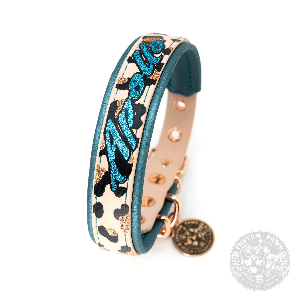 Gepolstertes Halsband aus Biothane "LeoLover" | Slim – Bild 7