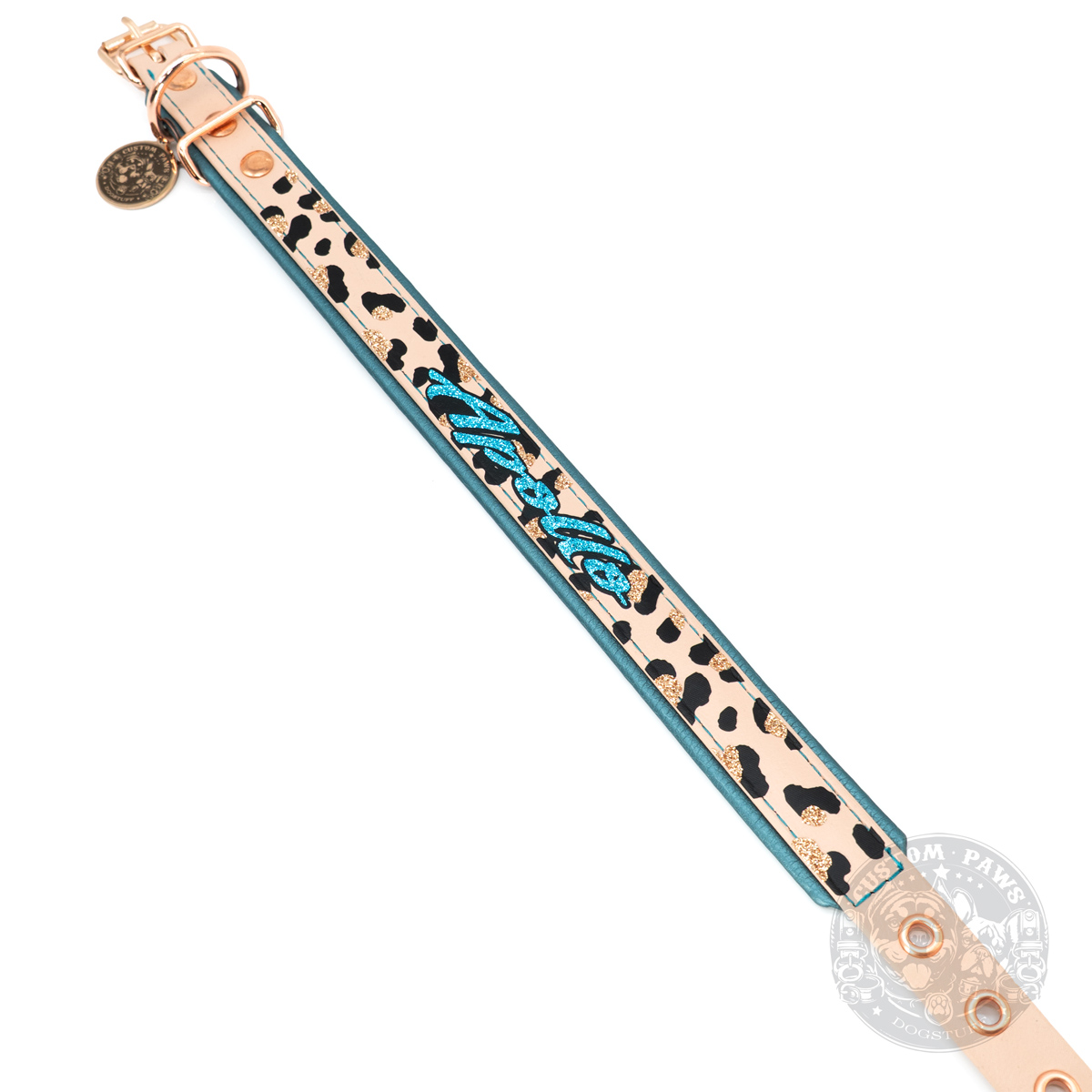 Gepolstertes Halsband aus Biothane "LeoLover" | Slim – Bild 3