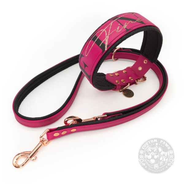 Gepolstertes Halsband aus Biothane "Name It" - Large – Bild 7