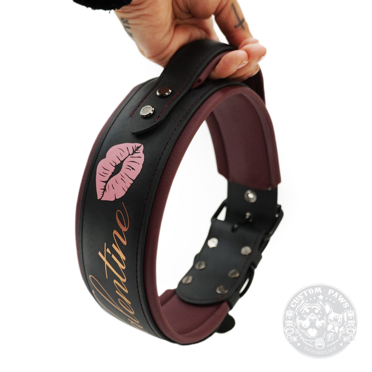 Gepolstertes Halsband aus Biothane mit Griff "Grip" | Extra Large