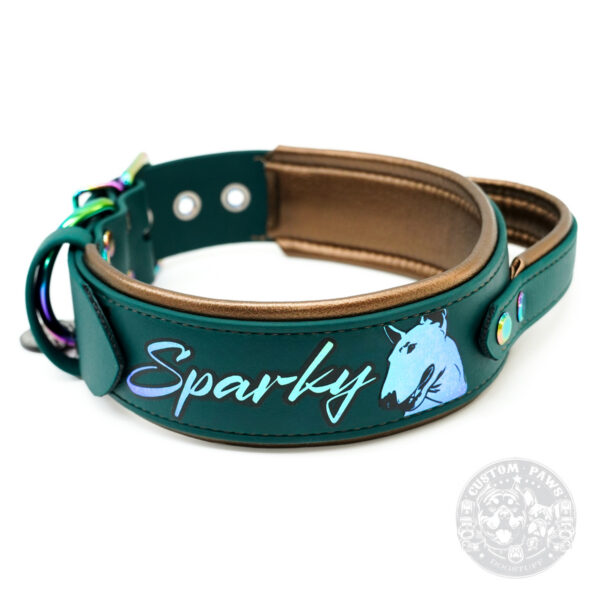 Gepolstertes Halsband aus Biothane mit Griff  "Grip"  | Large – Bild 4