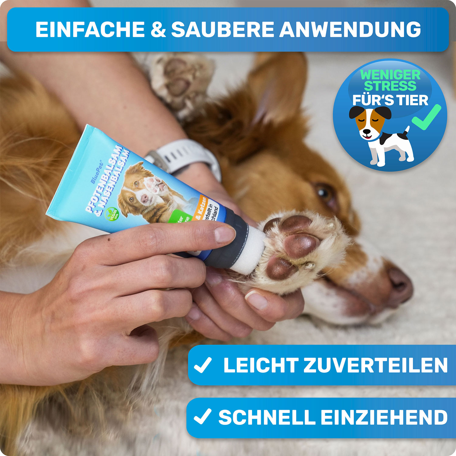 BLUEPET® - Pfotenbalsam & Nasenbalsam für Hunde – Bild 2