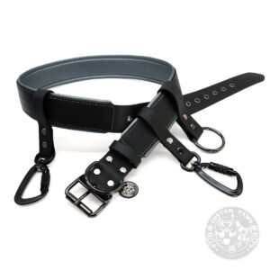 Gassigürtel aus Biothane mit Polsterung -