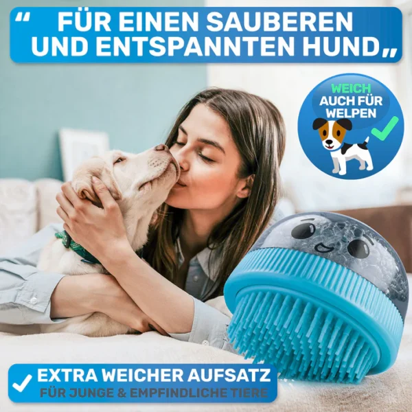BLUEPET® - Befüllbare Badebürste für Hunde – Bild 5