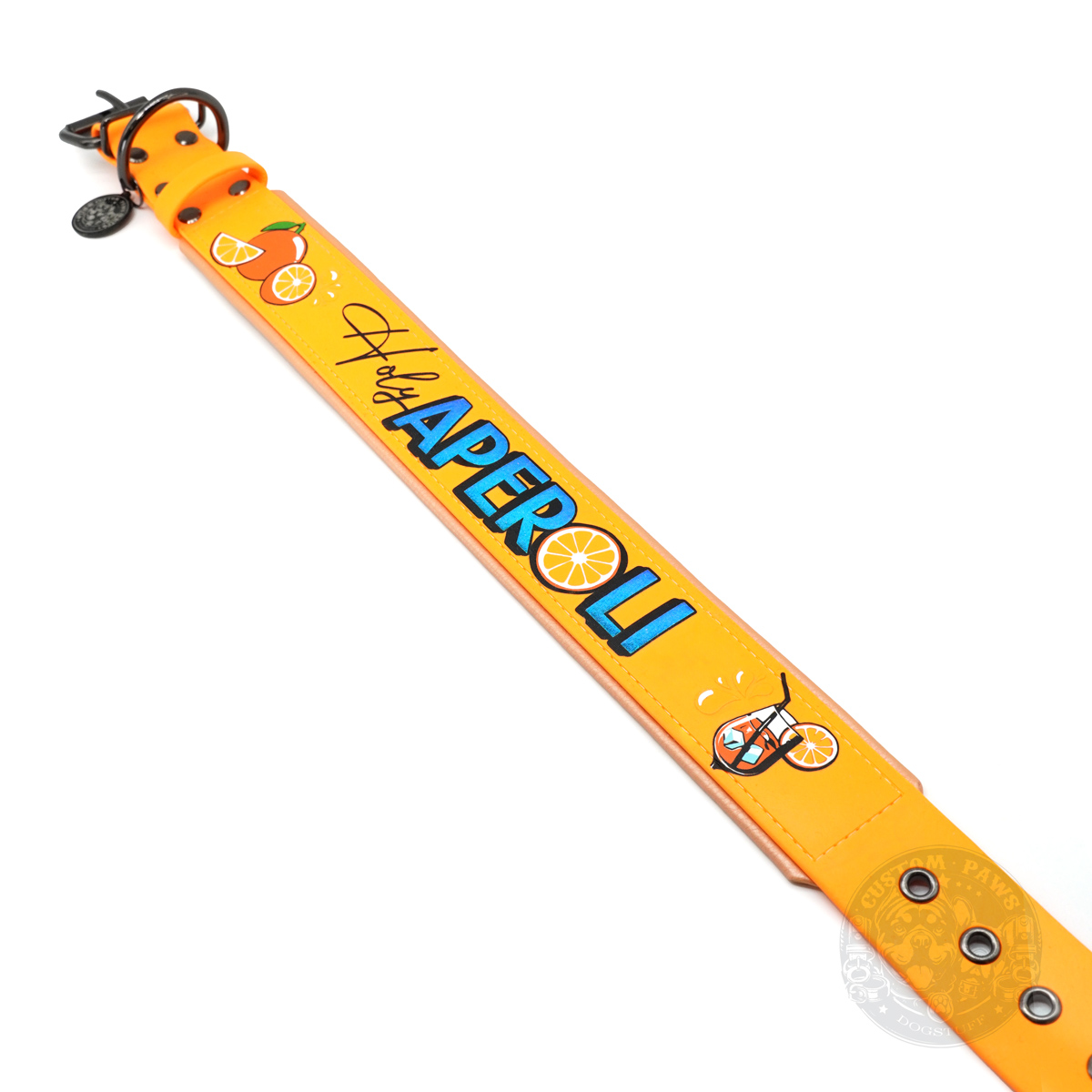 Gepolstertes Hundehalsband aus Biothane "Holy Aperoli" | Large – Bild 4