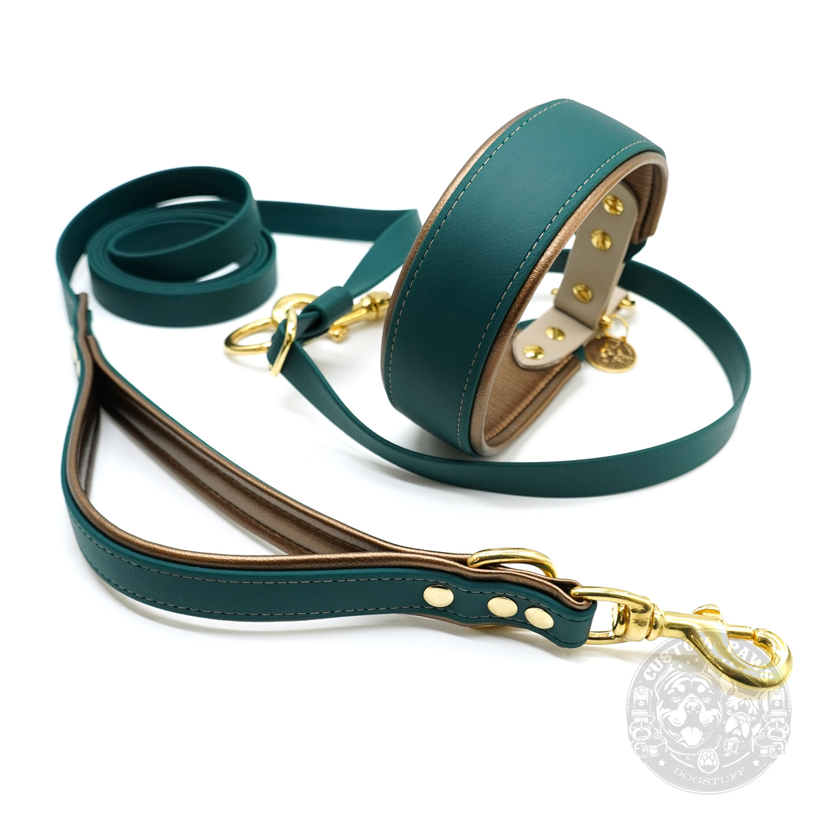 Verstellbare Cross Body Hundeleine aus Biothane mit integriertem Kurzführer | „Flex Grip PRO“ – Bild 4