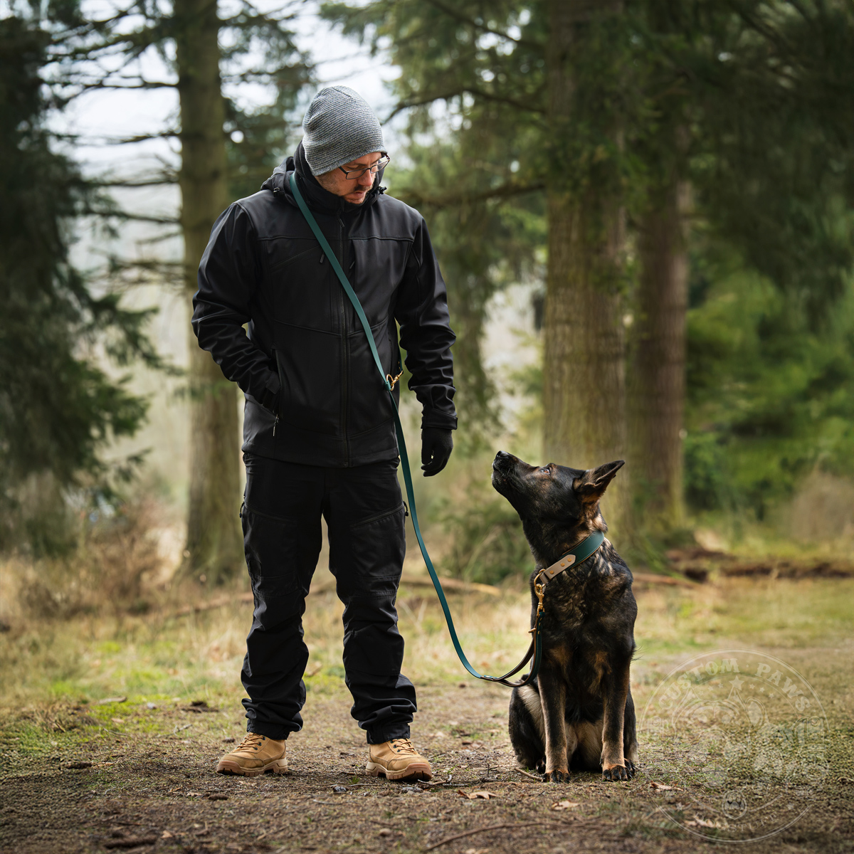 Verstellbare Cross Body Hundeleine aus Biothane mit integriertem Kurzführer | „Flex Grip PRO“ – Bild 2