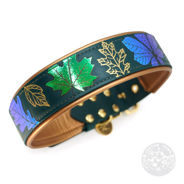Gepolstertes Halsband aus Biothane "Autumn Glow" | Large – Bild 3