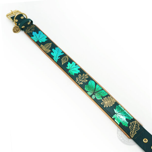 Gepolstertes Halsband aus Biothane "Autumn Glow" | Large – Bild 2