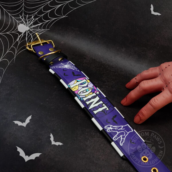Gepolstertes Halsband aus Biothane "Halloween Edition 2025" | Large – Bild 2