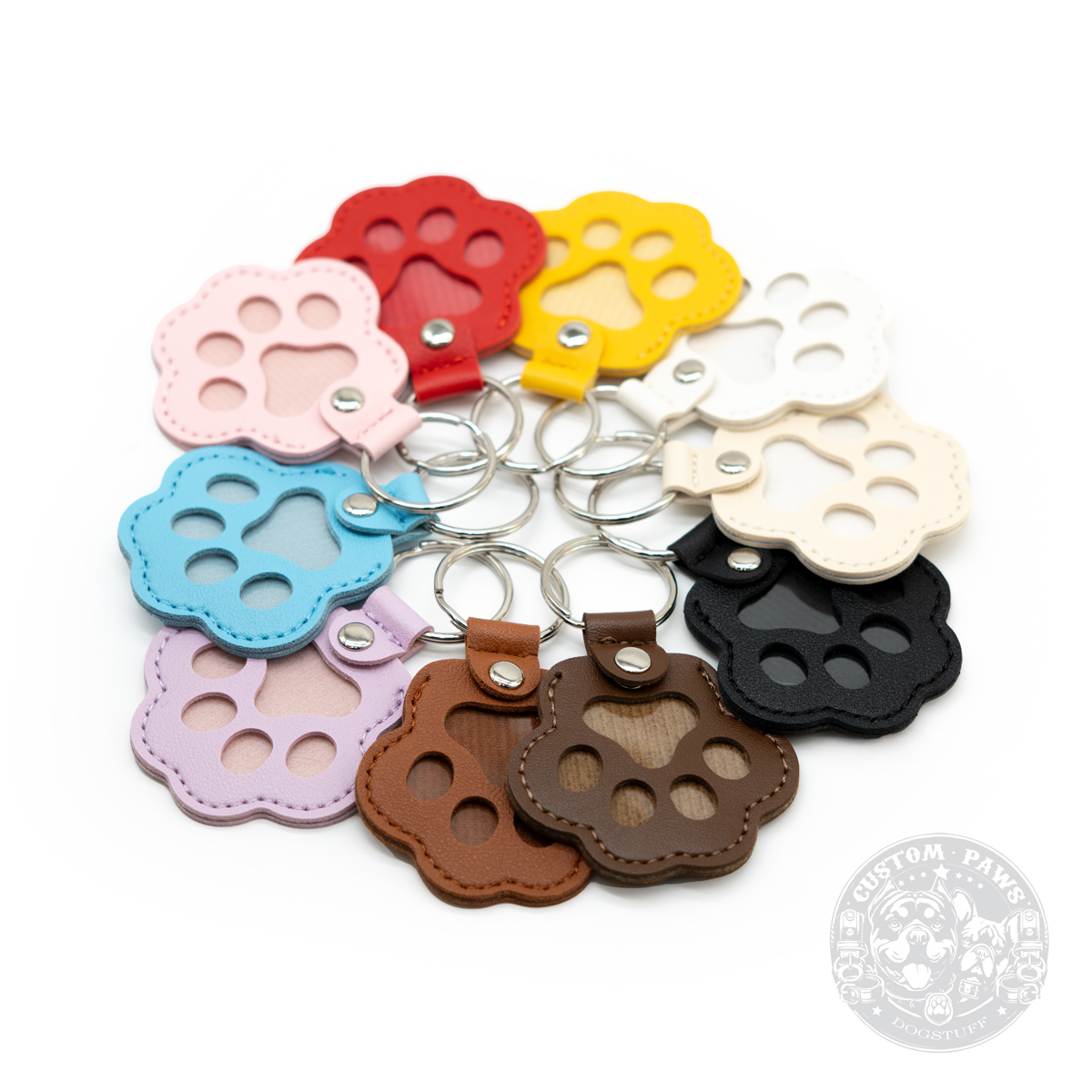 Pfoten-Erinnerungsanhänger mit Gravur | Personalisierbarer Schlüsselanhänger – Bild 3