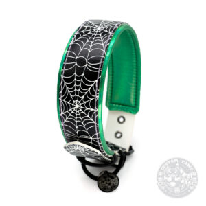 Sofortkauf Gepolstertes Hundehalsband aus Biothane „Spider Web“  - Large | HU 44-54 cm