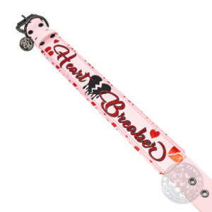 Sofortkauf: Gepolstertes Halsband aus Biothane „Heart Breaker“ | Large | Dusty Pink | HU 40–48 cm