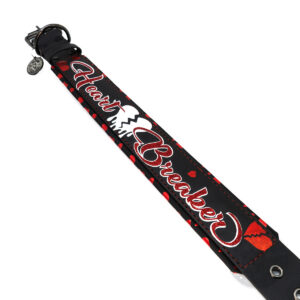 Sofortkauf: Gepolstertes Halsband aus Biothane „Heart Breaker“ | Large | Schwarz | HU 38–48 cm (Kopie)